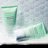Foaming Face Wash for Oily Skin - Whipped Greens Oil-Free Gentle Facial Cleanser + Exfoliator - Infused with Green Clay to Remove Impurities, Control Oil + Maintain Skin Hydration (150Ml)